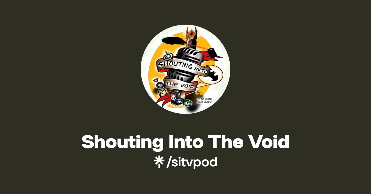 Shouting Into The Void Twitter, Instagram, Facebook Linktree