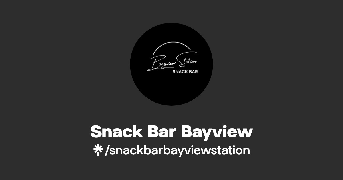 Snack Bar Bayview(snackbarbayviewstation) Official Linktree