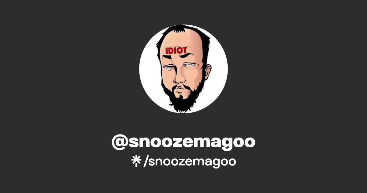 snoozemagoo Instagram, TikTok Linktree