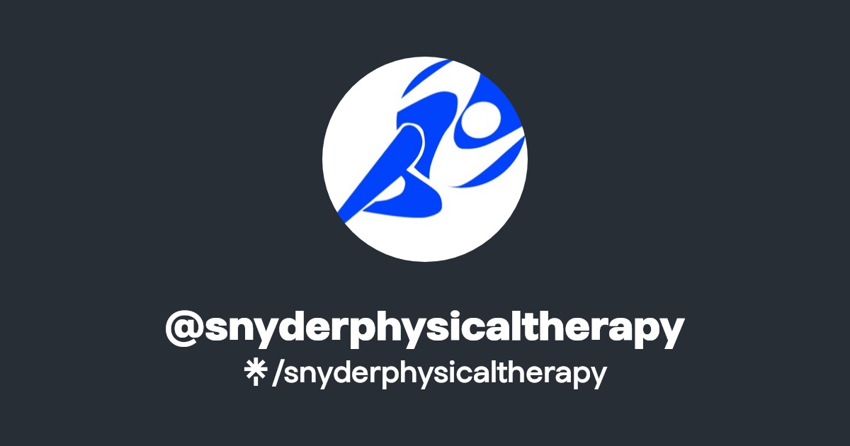snyderphysicaltherapy Instagram, Facebook Linktree