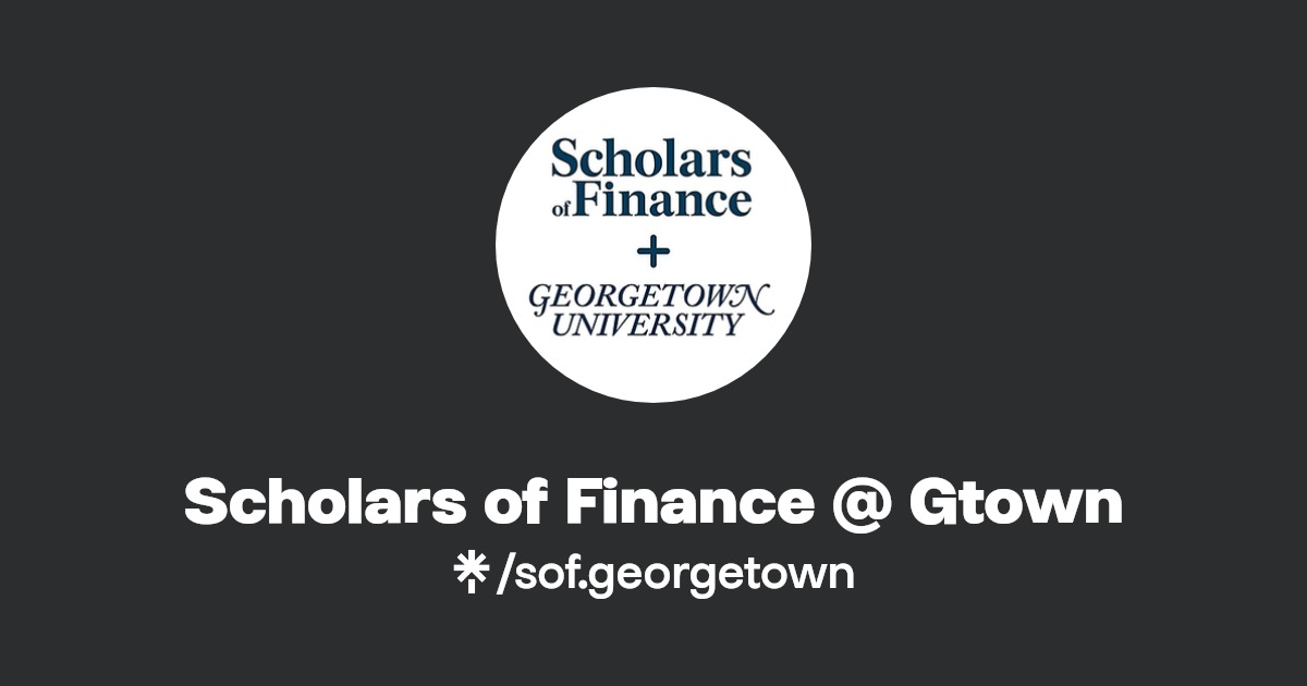 Scholars of Finance Gtown Linktree
