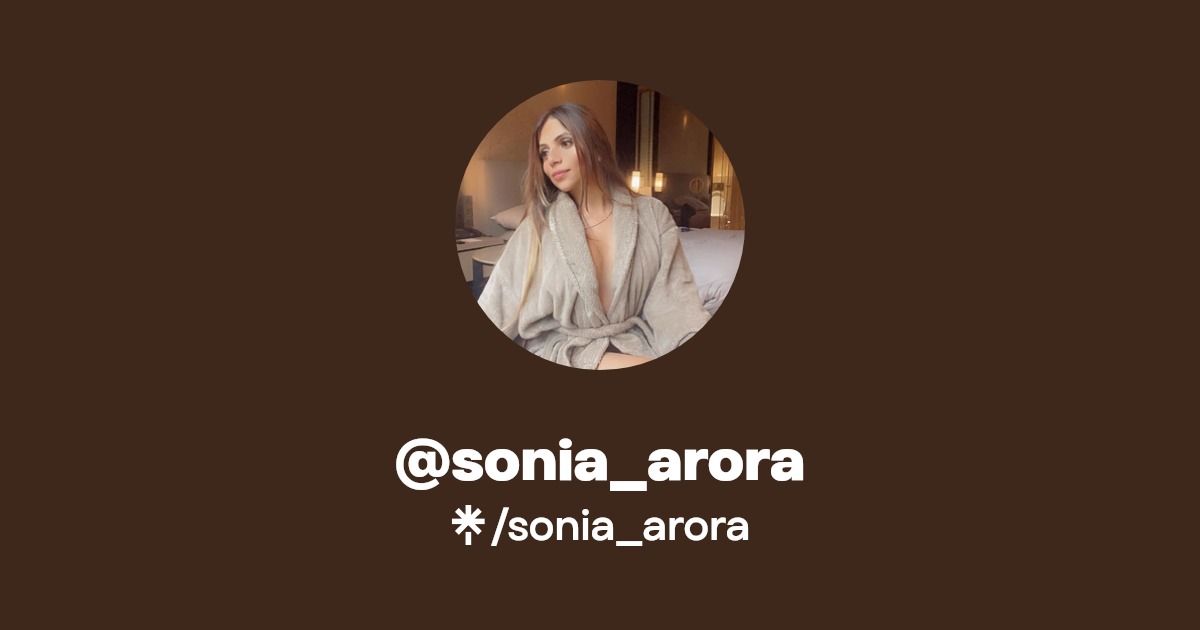 @sonia_arora | Linktree