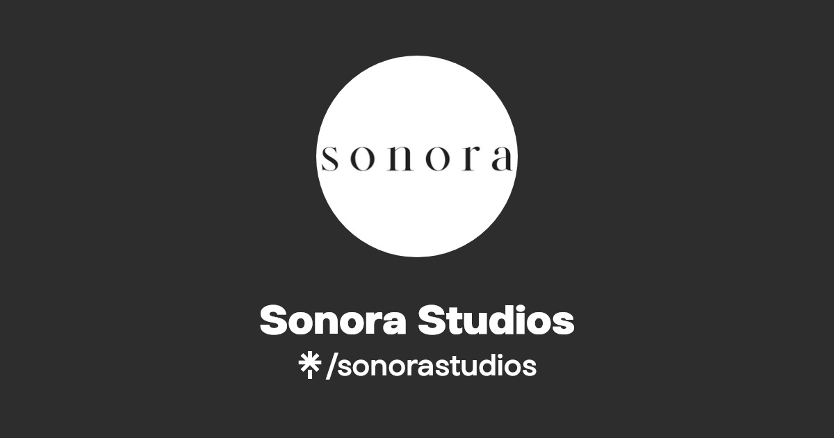 Sonora Studios Instagram Linktree