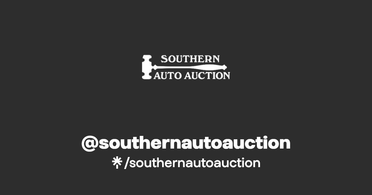 southernautoauction Instagram, Facebook Linktree