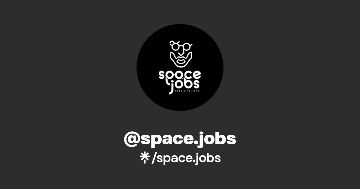 space.jobs Instagram, TikTok Linktree
