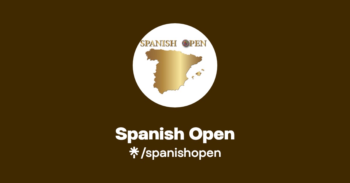 Spanish Open Instagram, Facebook Linktree