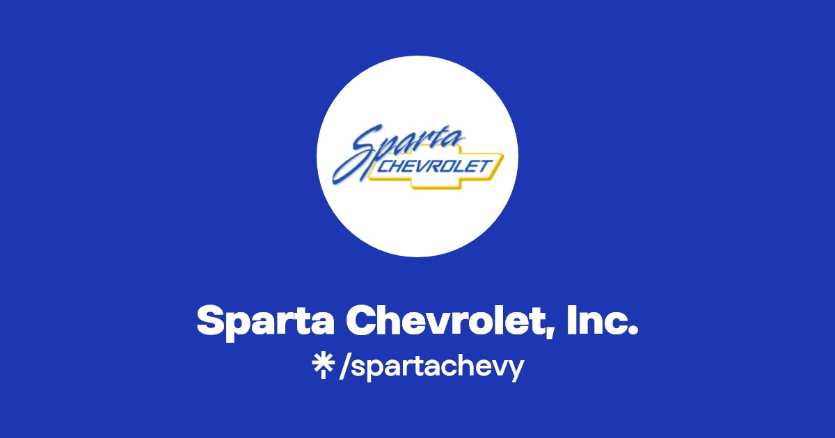 Sparta Chevrolet, Inc. Twitter, Instagram, Facebook Linktree