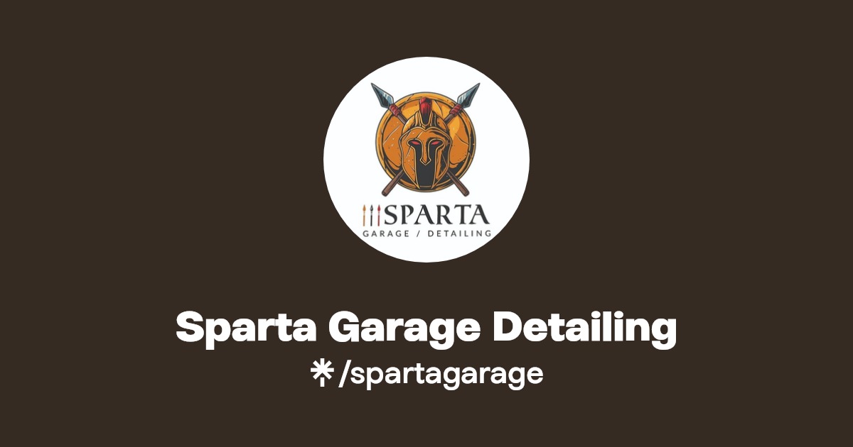 Sparta Garage Detailing Instagram, Facebook Linktree