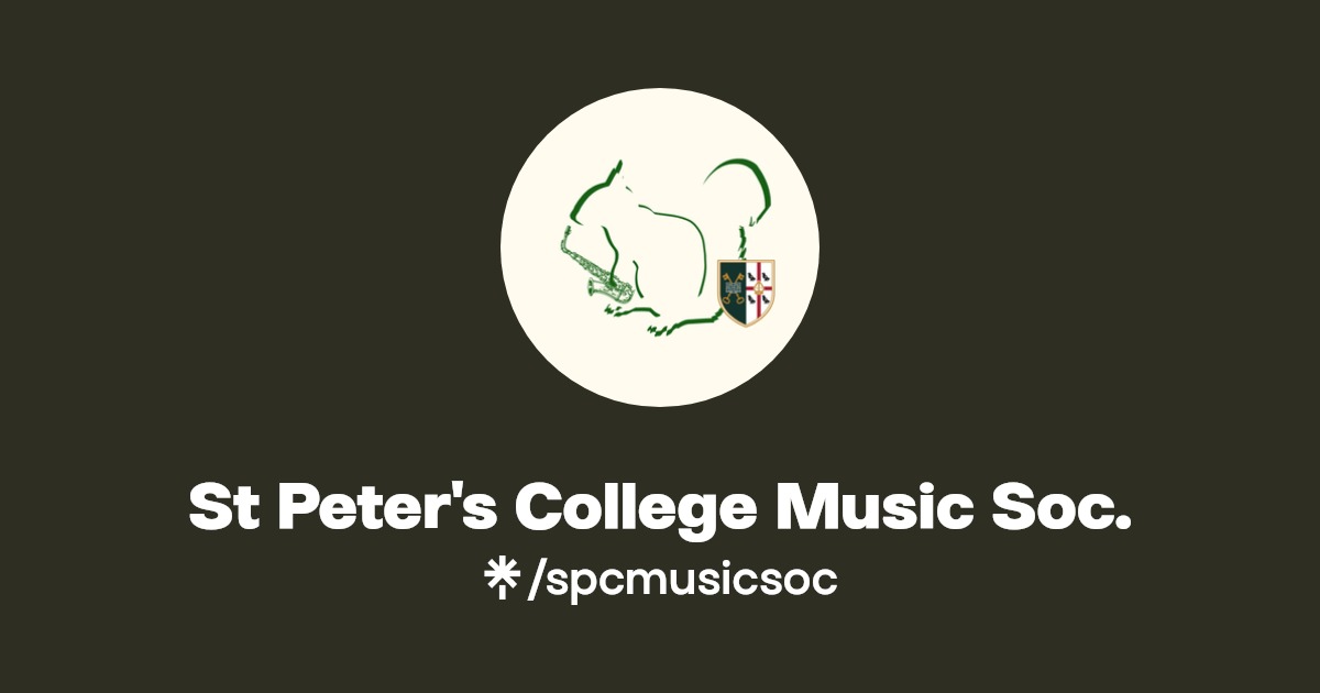 St Peter's College Music Soc. Instagram, Facebook Linktree