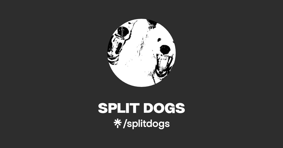 SPLIT DOGS Instagram, Facebook, TikTok Linktree