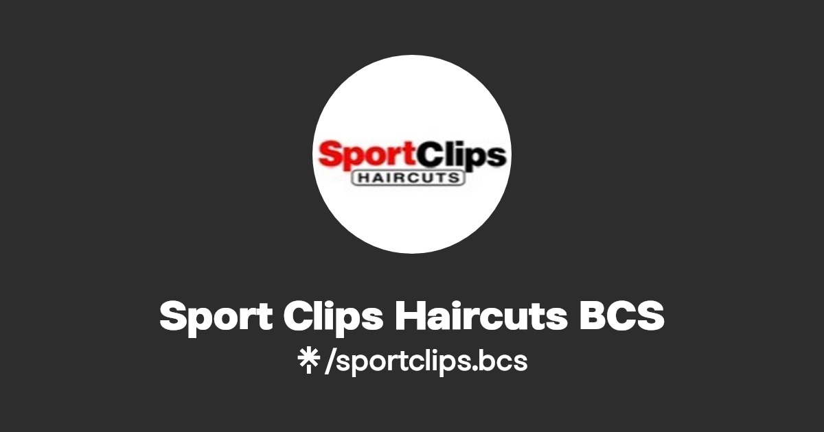 Sport Clips Haircuts BCS Instagram, TikTok Linktree