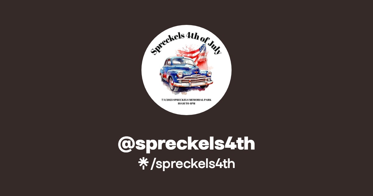 spreckels4th Instagram, Facebook Linktree