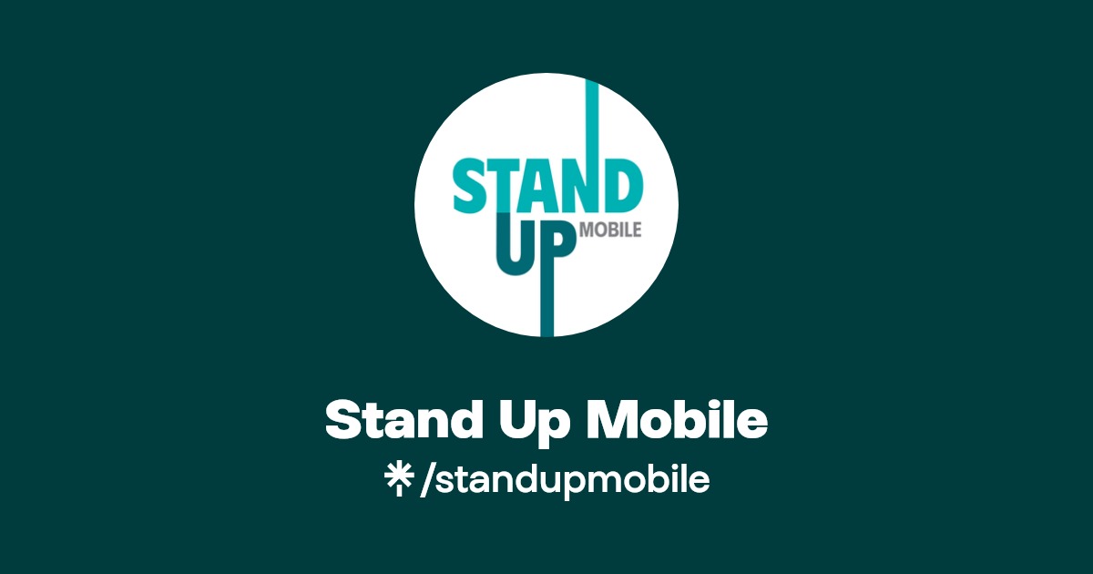Stand Up Mobile Instagram, Facebook, TikTok Linktree