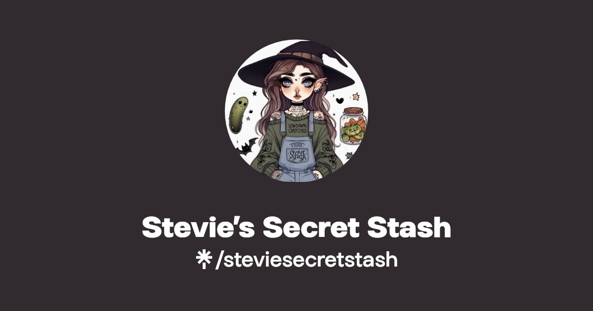 Stevie’s Secret Stash Instagram, TikTok Linktree