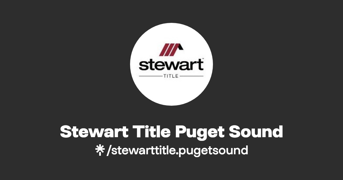 Stewart Title Puget Sound Instagram, Facebook Linktree