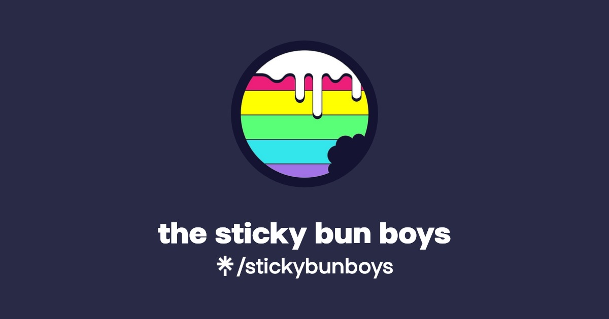 the sticky bun boys Official Instagram, Twitter Linktree