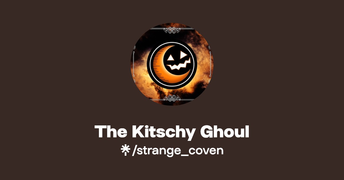 The Kitschy Ghoul Instagram, Facebook, TikTok Linktree