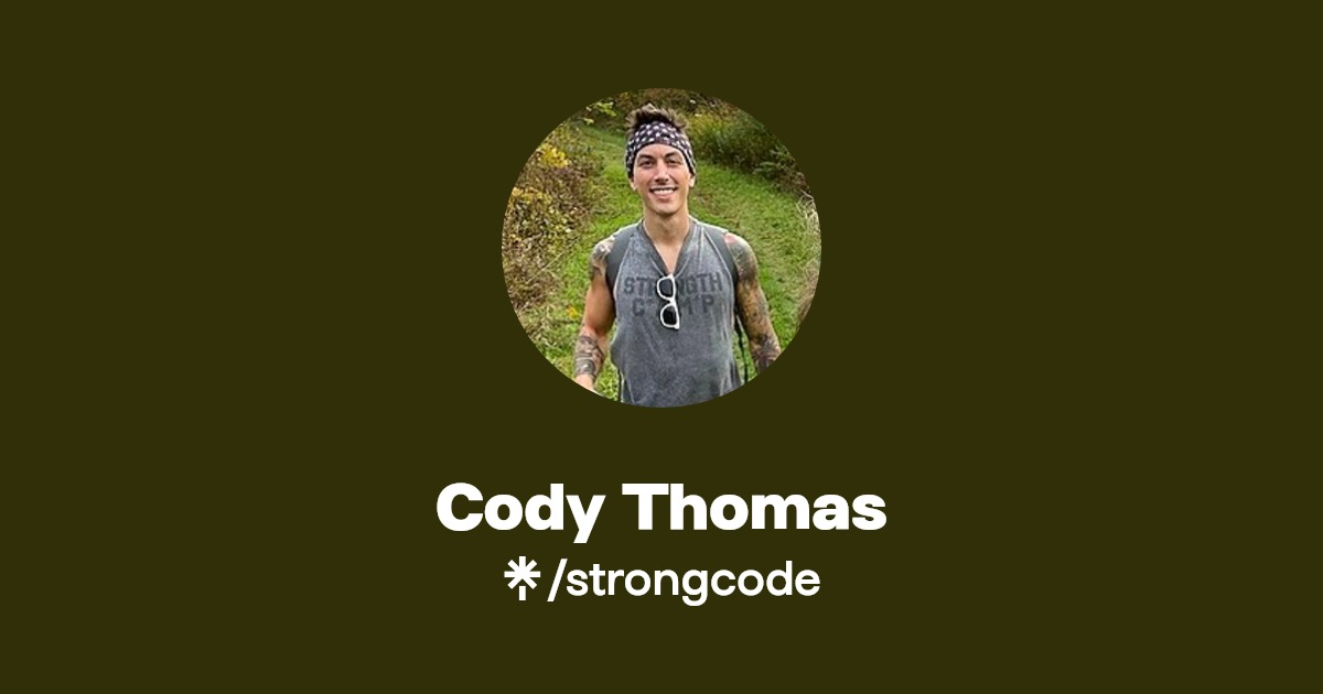 Cody Thomas Instagram, Facebook, TikTok Linktree