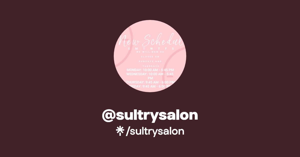 sultrysalon Linktree