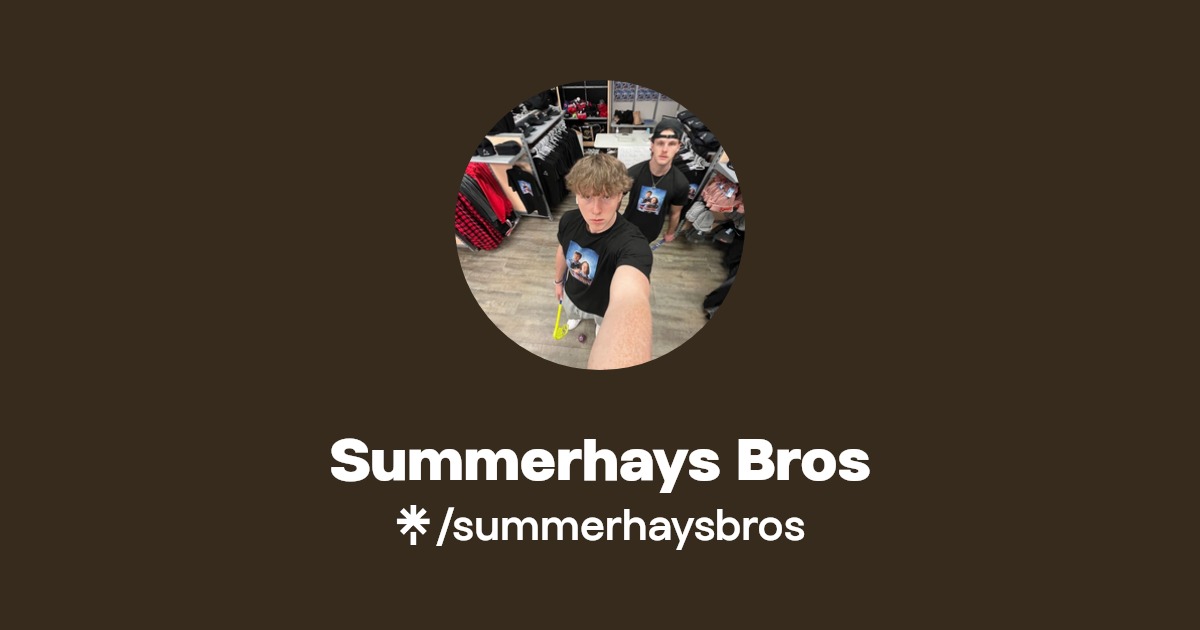 Summerhays Bros Instagram Linktree