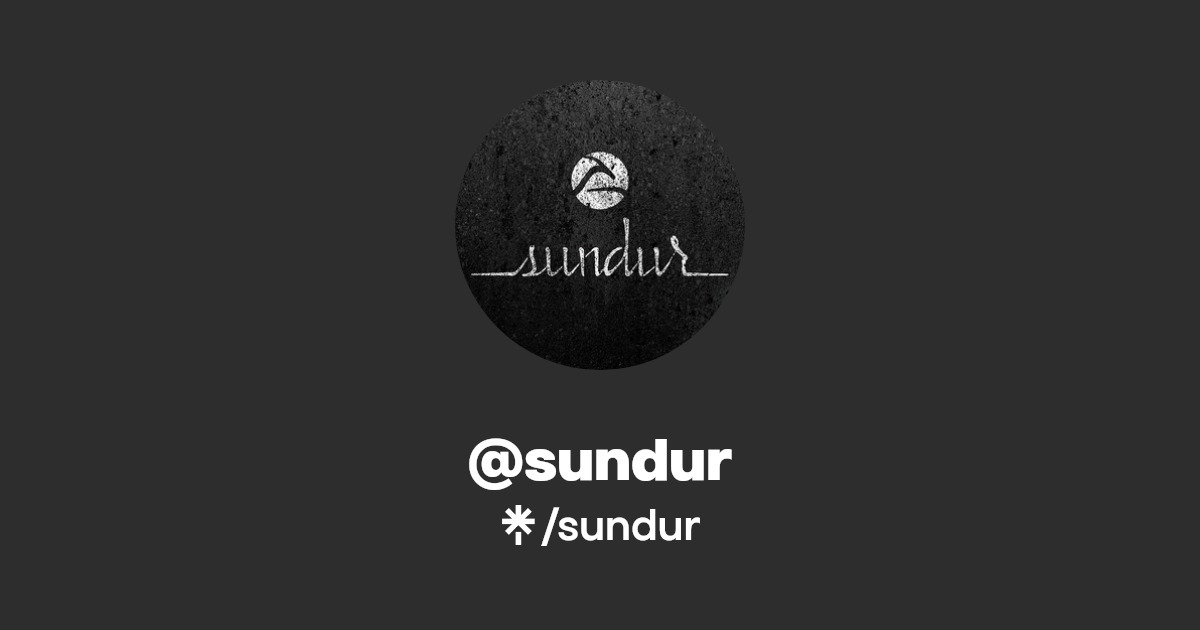 sundur Twitter, Instagram, Facebook Linktree