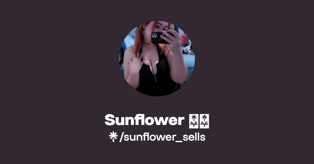 Sunflower 🌻🖤 - Find Sunflower 🌻🖤 Onlyfans - Linktree