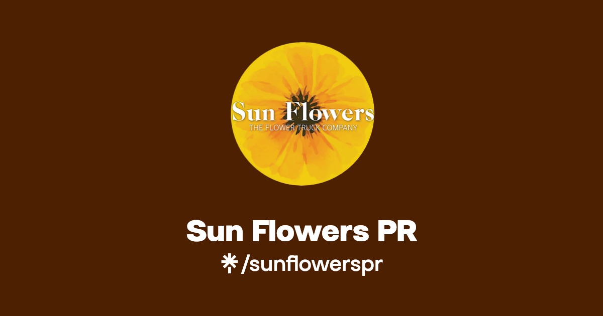 Sun Flowers PR Instagram, Facebook, TikTok Linktree