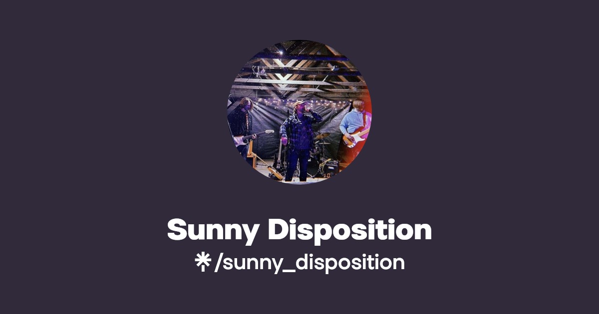 Sunny Disposition Instagram, Facebook Linktree
