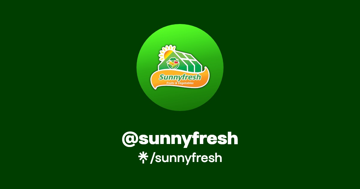 sunnyfresh Instagram, TikTok Linktree