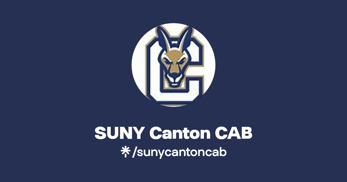 SUNY Canton CAB Instagram, TikTok Linktree