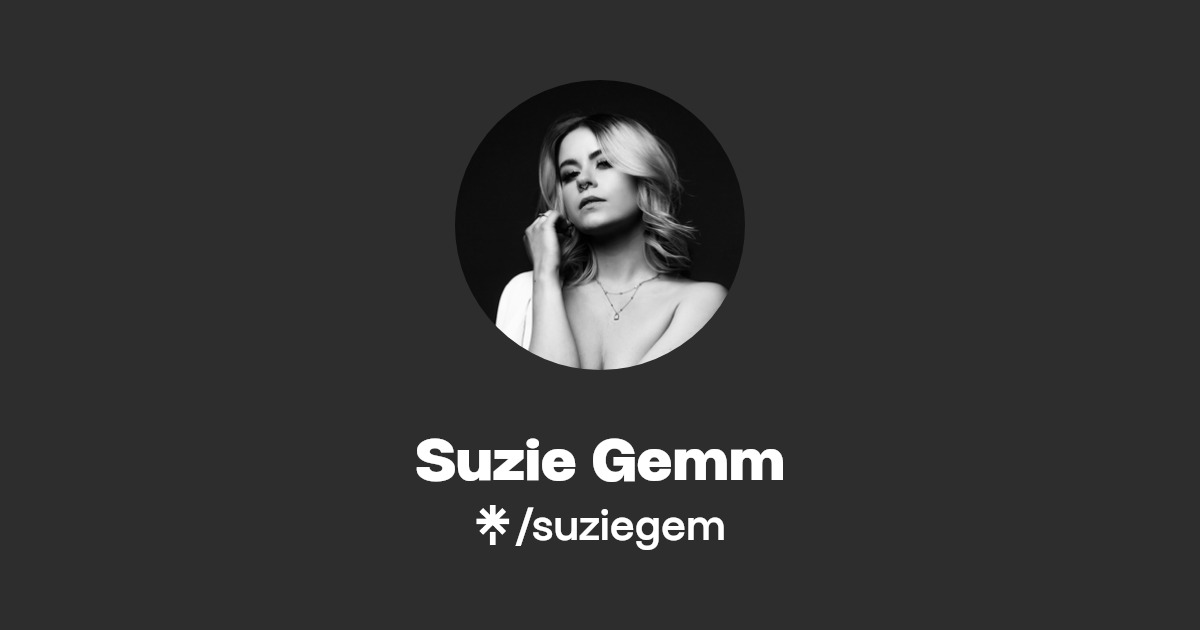 Suzie Gemm | Twitter, Instagram, TikTok | Linktree