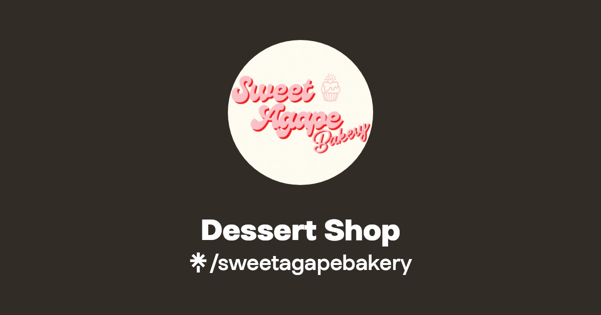 Dessert Shop Instagram, Facebook, TikTok Linktree