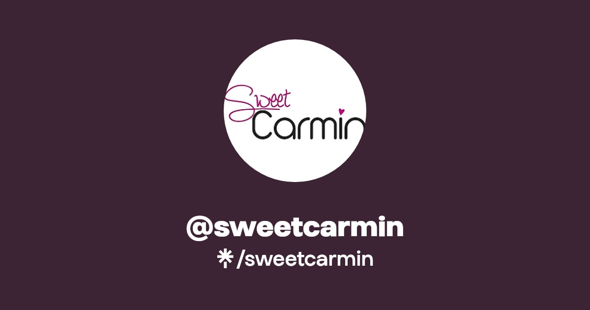 sweetcarmin Instagram, TikTok Linktree