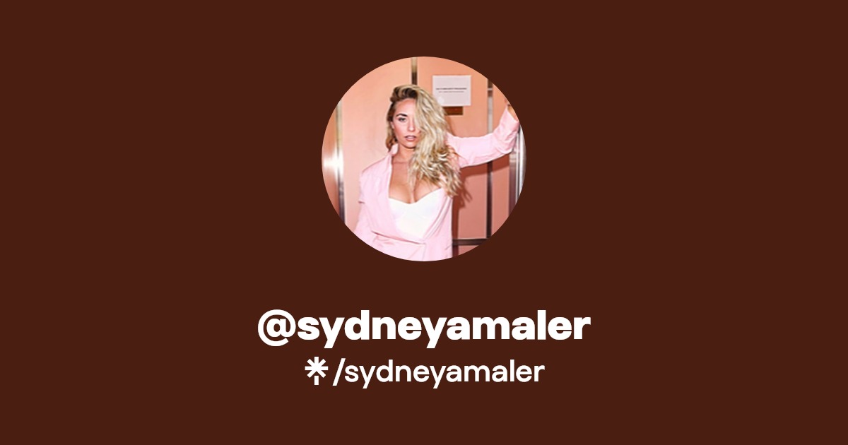 sydneyamaler - Find @sydneyamaler Onlyfans - Linktree