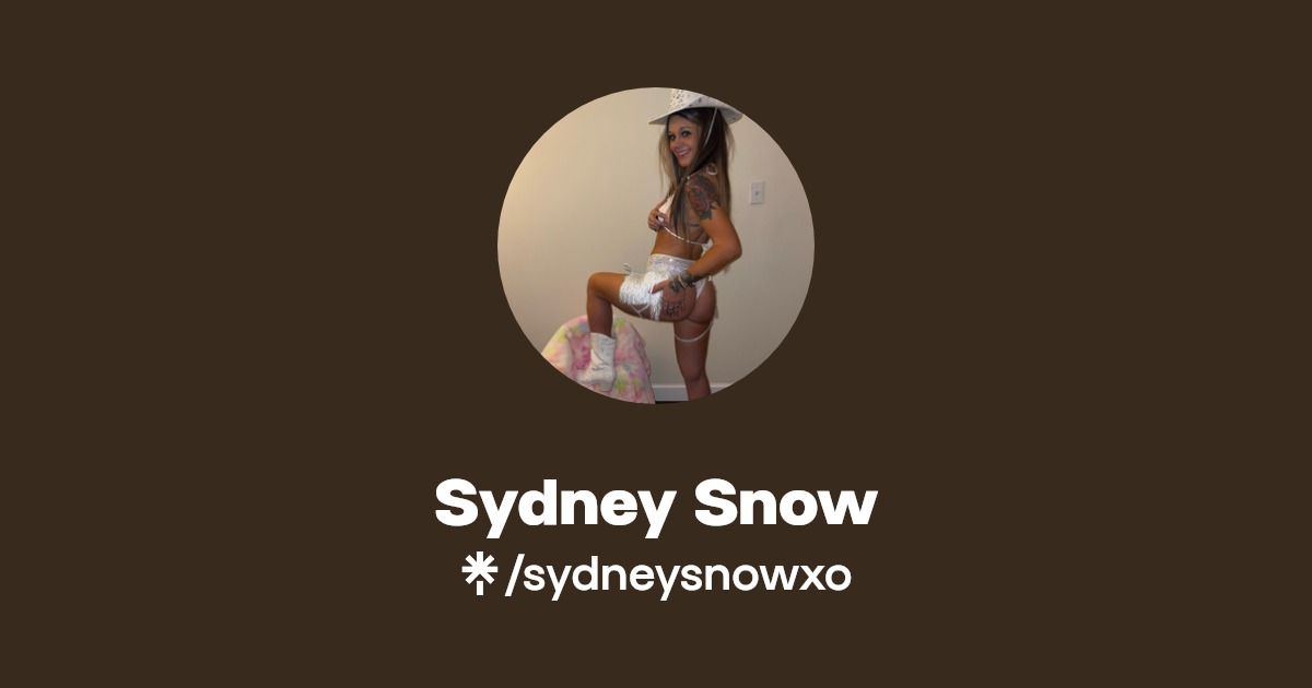 Sydney Snow - Find Sydney Snow Onlyfans - Linktree