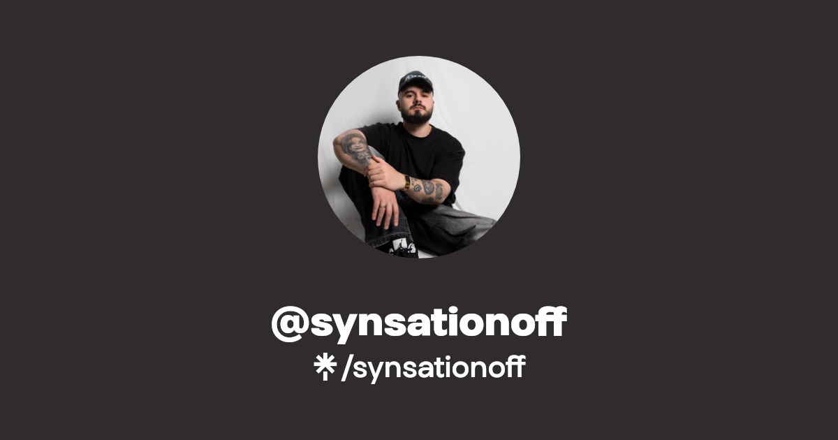 synsationoff | Instagram, Facebook, TikTok, Twitch | Linktree