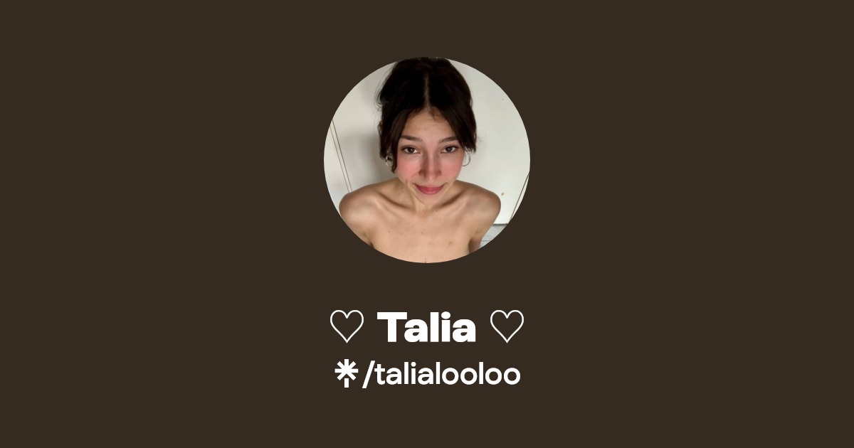 Talia ♡ - Find ♡ Talia ♡ Onlyfans - Linktree