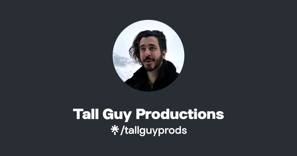 Tall Guy Productions Instagram, Facebook Linktree