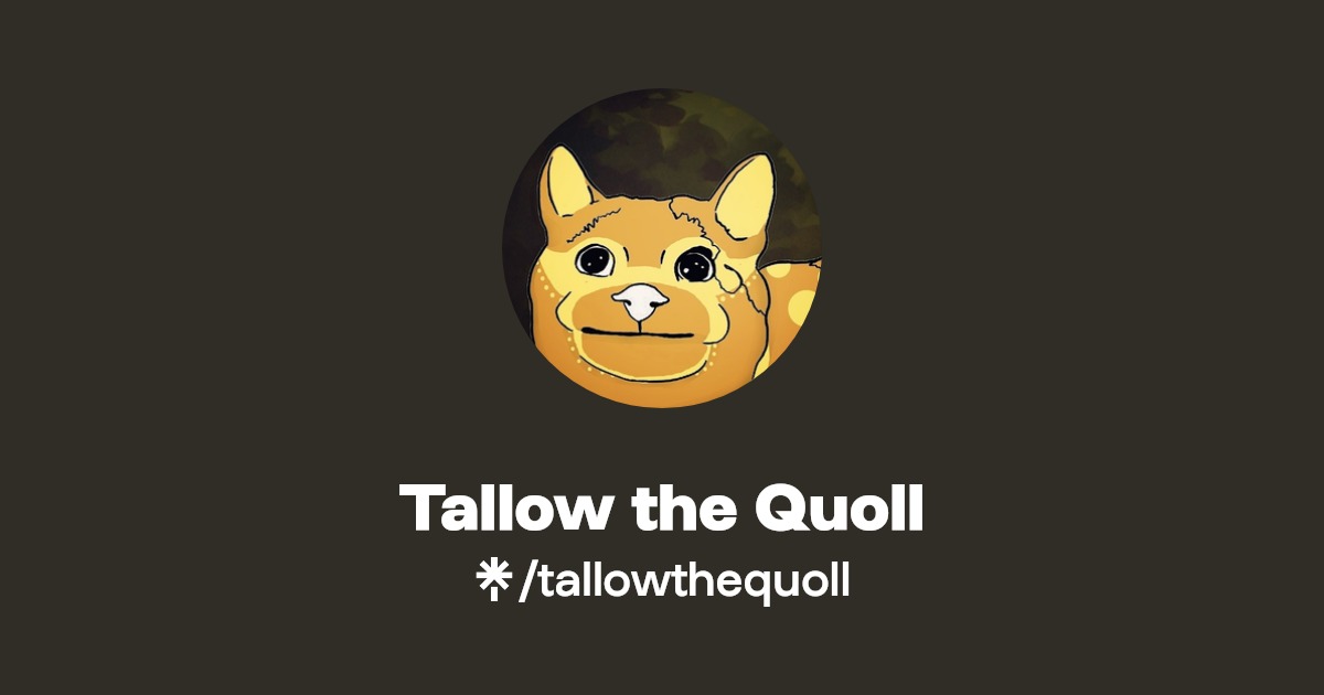 Tallow the Quoll Instagram, TikTok Linktree