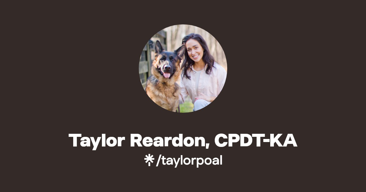 Taylor Reardon, CPDTKA Instagram Linktree