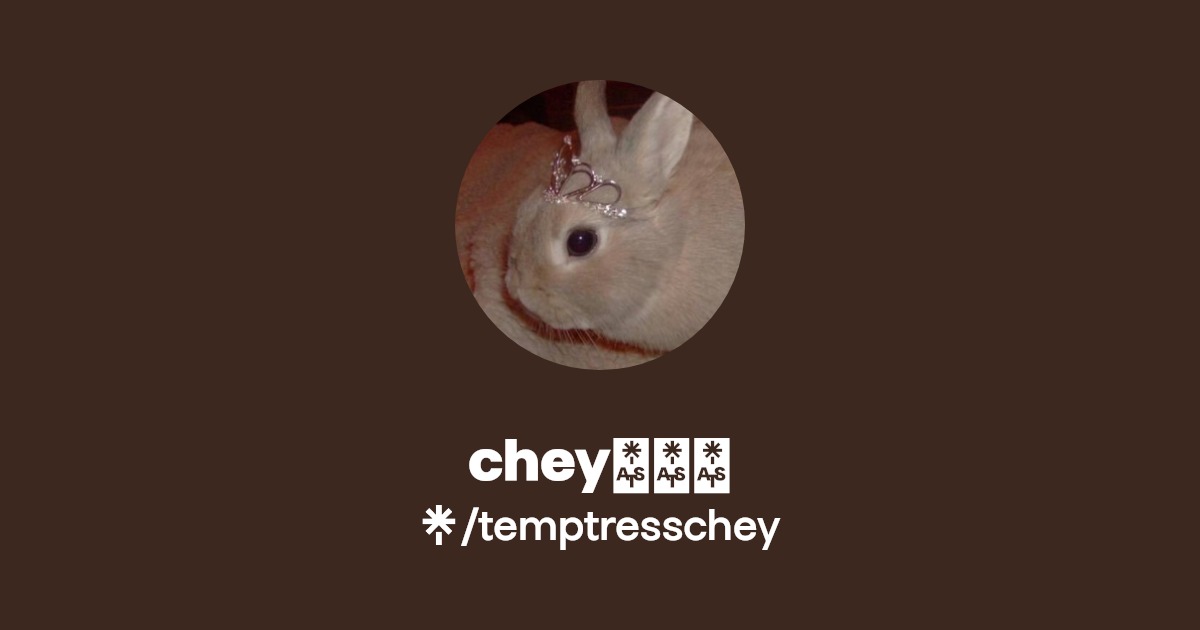 chey🐰ྀི - Find chey🐰ྀི Onlyfans - Linktree