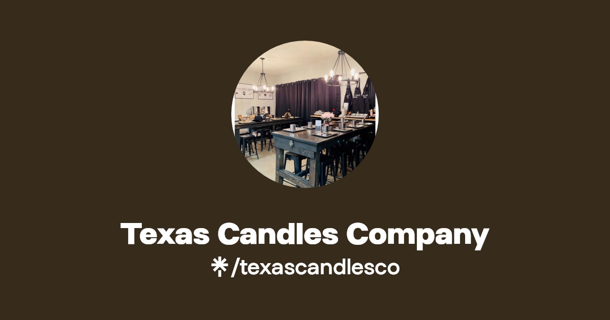 Texas Candles Company Instagram, Facebook, TikTok Linktree