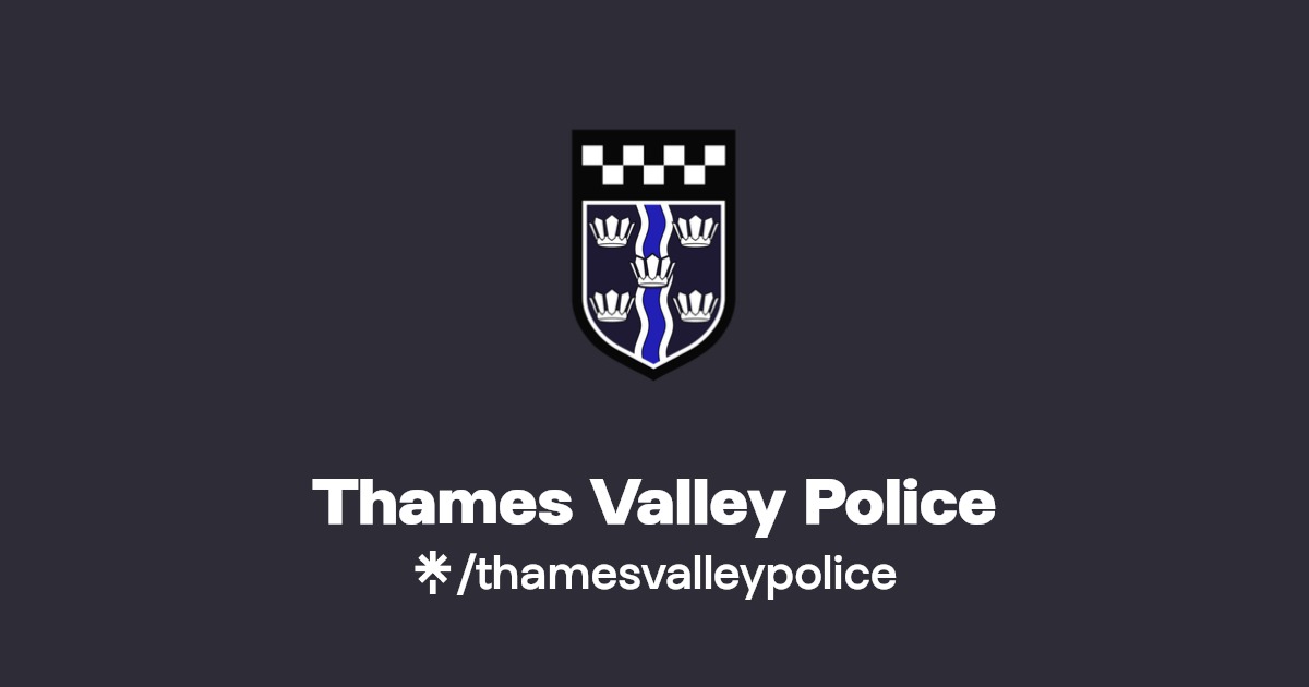 Thames Valley Police Instagram, Facebook, TikTok Linktree