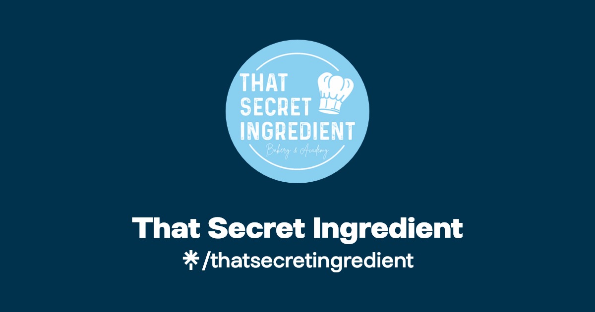 That Secret Ingredient Instagram, Facebook, TikTok Linktree