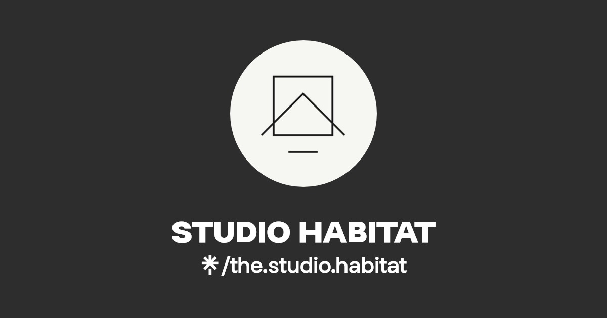 STUDIO HABITAT Instagram, TikTok Linktree