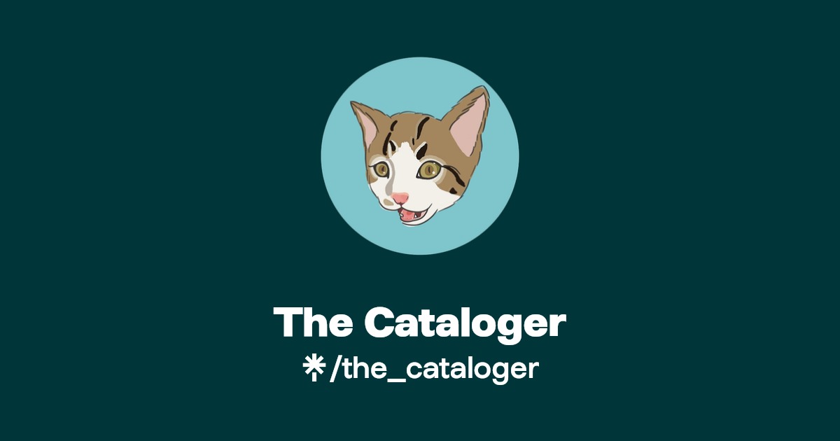 the_cataloger Facebook Linktree