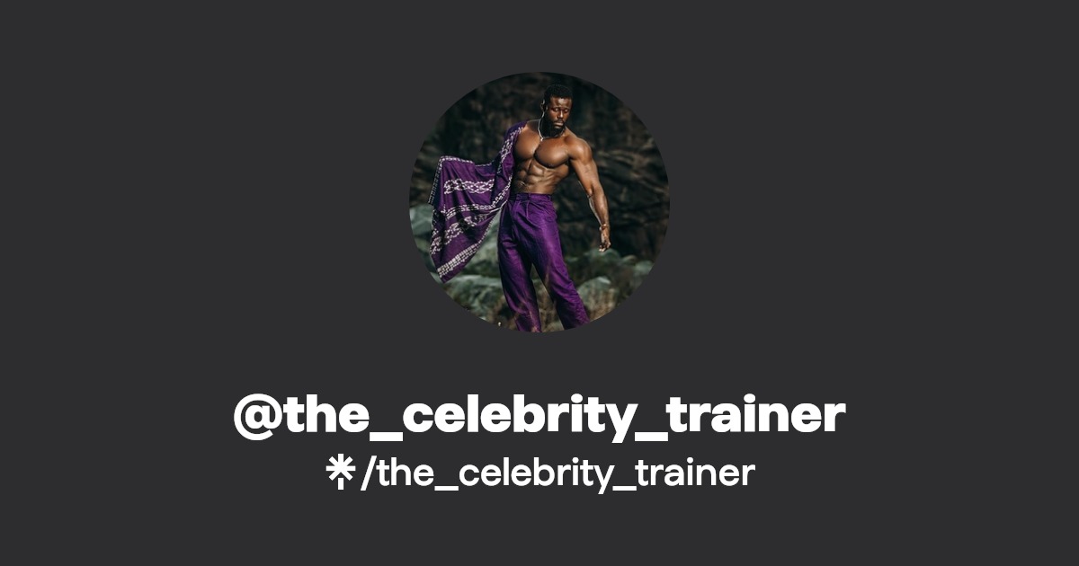 the_celebrity_trainer Instagram, TikTok Linktree