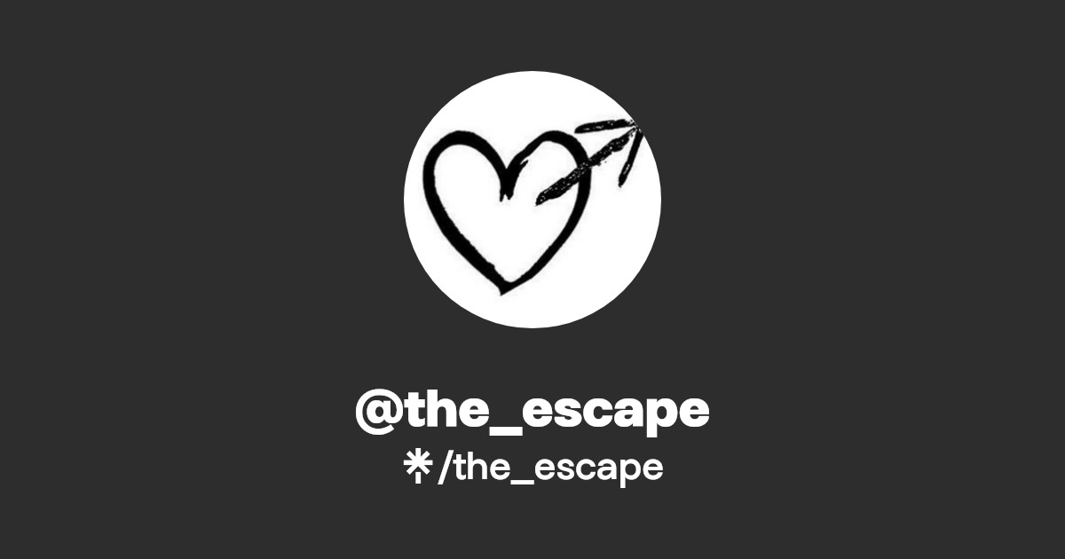 the_escape Instagram, Facebook, TikTok Linktree