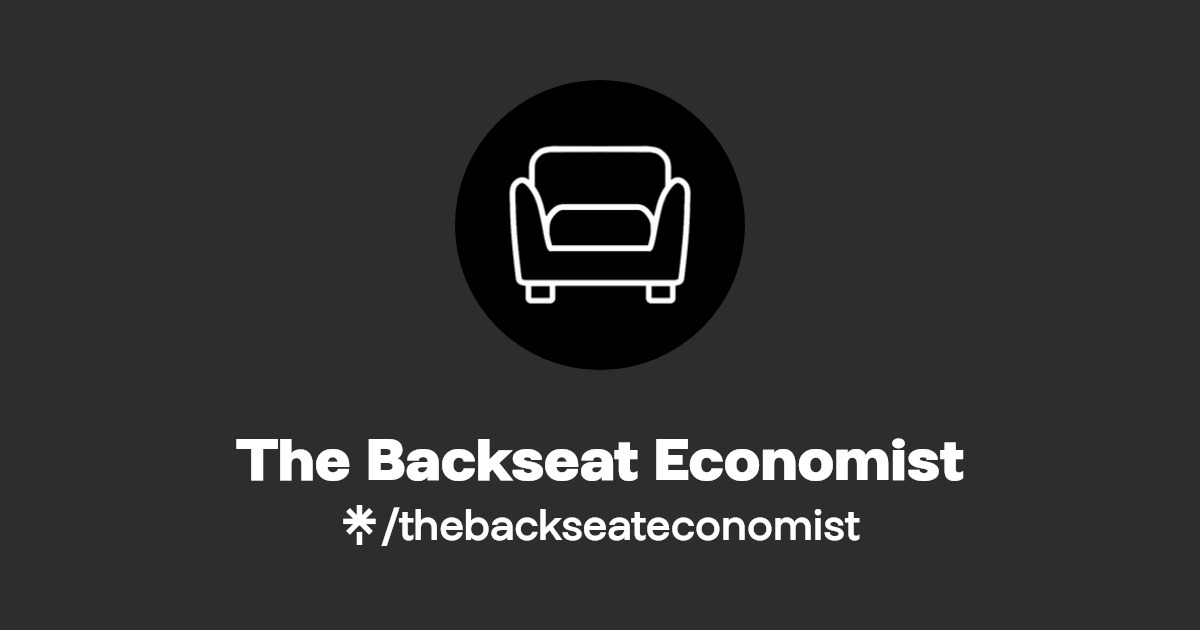 The Backseat Economist Twitter, Instagram, TikTok Linktree