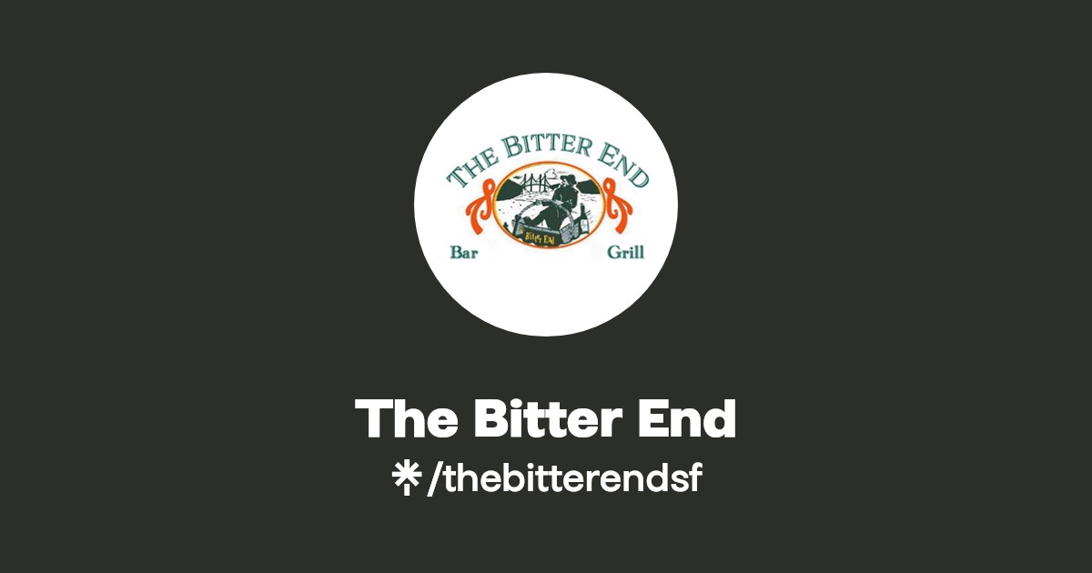 The Bitter End Instagram, Facebook Linktree